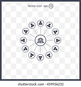 bank vector icon