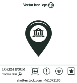 bank vector icon