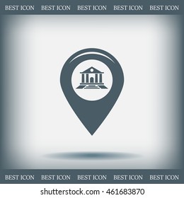 bank vector icon