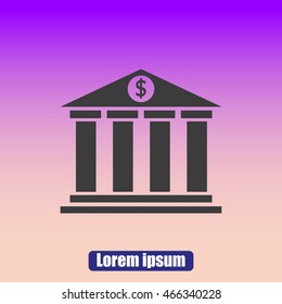 Bank vector icon