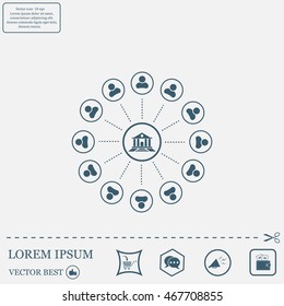 bank vector icon