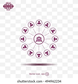 bank vector icon