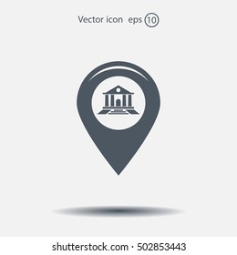 bank vector icon