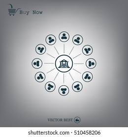 bank vector icon