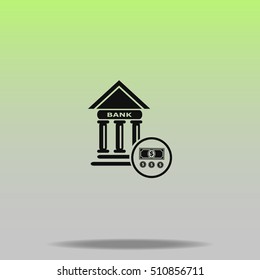 Bank vector icon