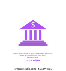 bank vector icon