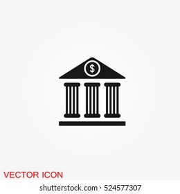 Bank vector icon