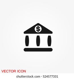 Bank vector icon