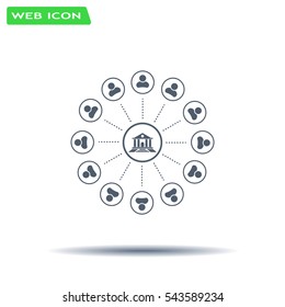 bank vector icon