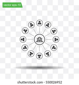 bank vector icon