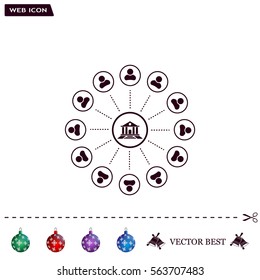 bank vector icon
