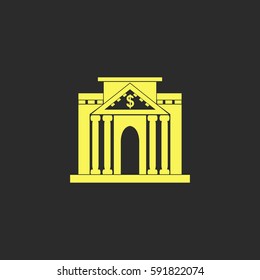 Bank vector  icon.