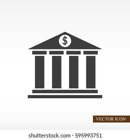 Bank vector icon