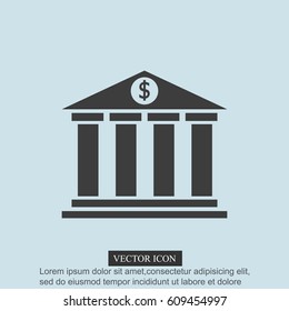 Bank vector icon