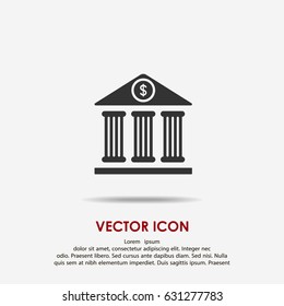 Bank vector icon