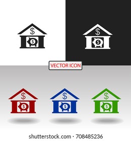 Bank vector icon