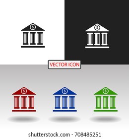 Bank vector icon