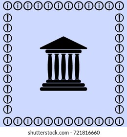 Bank vector icon