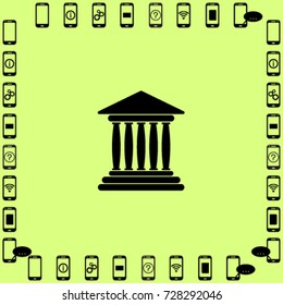 Bank vector icon