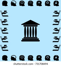 Bank vector icon