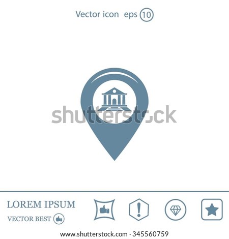 bank vector icon