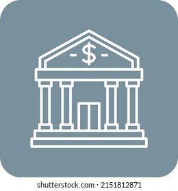 Bank vector icon. Can be used for printing, mobile and web applications.