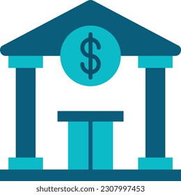 Bank vector icon. Can be used for printing, mobile and web applications.