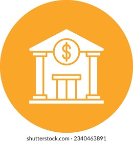 Bank vector icon. Can be used for printing, mobile and web applications.