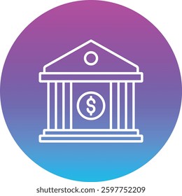Bank vector icon. Can be used for printing, mobile and web applications.