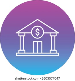 Bank vector icon. Can be used for printing, mobile and web applications.