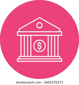 Bank vector icon. Can be used for printing, mobile and web applications.