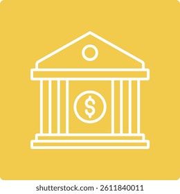 Bank vector icon. Can be used for printing, mobile and web applications.