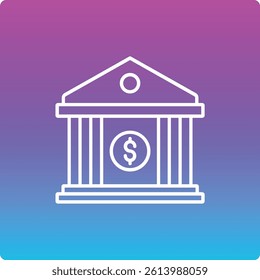 Bank vector icon. Can be used for printing, mobile and web applications.