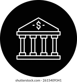 Bank vector icon. Can be used for printing, mobile and web applications.