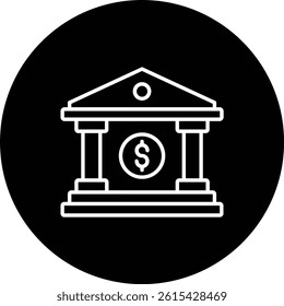 Bank vector icon. Can be used for printing, mobile and web applications.