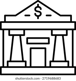 Icono de Vector bancario. Se puede utilizar para aplicaciones de impresión, móviles y de Web.