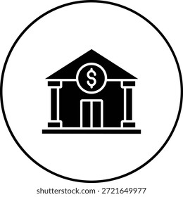 Icono de Vector bancario. Se puede utilizar para aplicaciones de impresión, móviles y de Web.