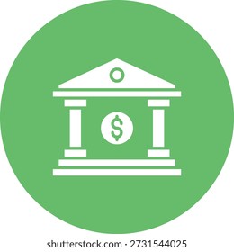 Icono de Vector bancario. Se puede utilizar para aplicaciones de impresión, móviles y de Web.
