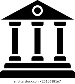Ilustração de design de ícone de vetor de banco