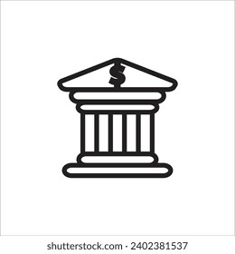 Vorlage für das BankVektorsymbol