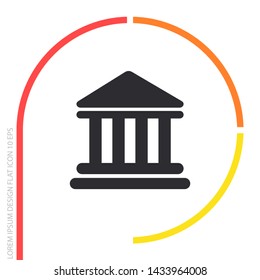 Bank Vector icon . Lorem Ipsum Illustration design