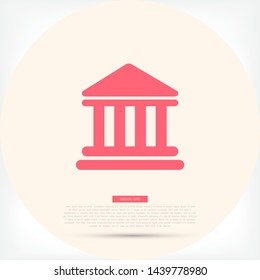Bank Vector icon . Lorem Ipsum Illustration design