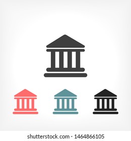 Bank Vector icon . Lorem Ipsum Illustration design