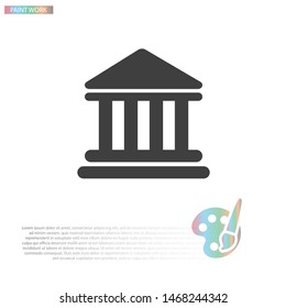 Bank Vector icon . Lorem Ipsum Illustration design