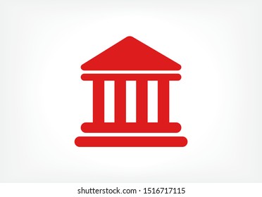 Bank Vector icon . Lorem Ipsum Illustration design