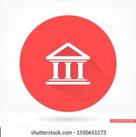 Bank vector icon , lorem ipsum Flat design