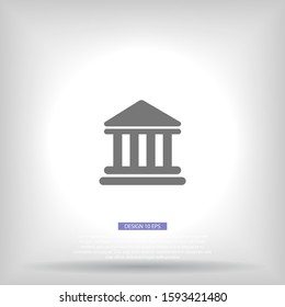 Bank Vector icon . Lorem Ipsum Illustration design