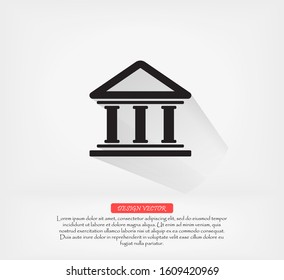 Bank vector icon , lorem ipsum Flat design