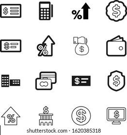 bank vector icon set such as: library, city, protect, university, gold, terminal, account, lines, paying, transaction, structure, competition, hand, good, wallet, golden, museum, guard, charity