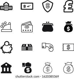 bank vector icon set such as: backgrounds, station, equipment, invoice, knowledge, purchase, classic, counter, paid, cashbox, pig, receipt, app, coins, wealthy, construction, making, consumer, label